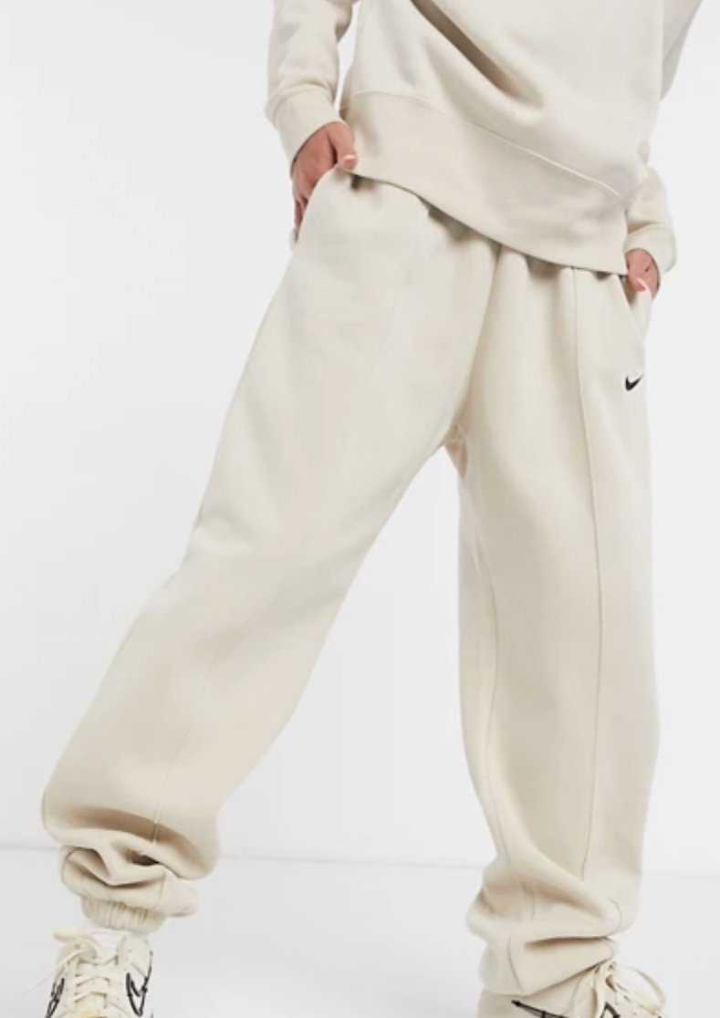 Cream cheap oversized joggers