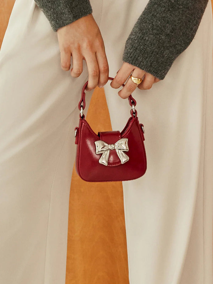 Red Mini Bow Bag