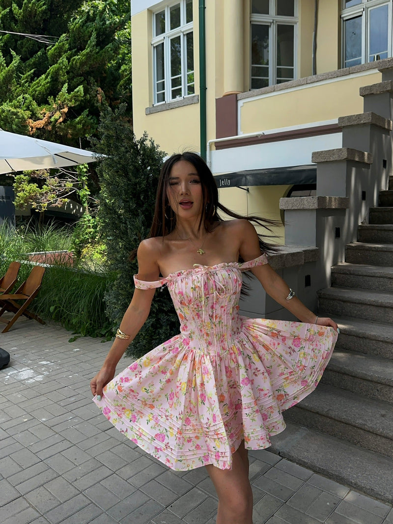 Pink Sundress Flower Details