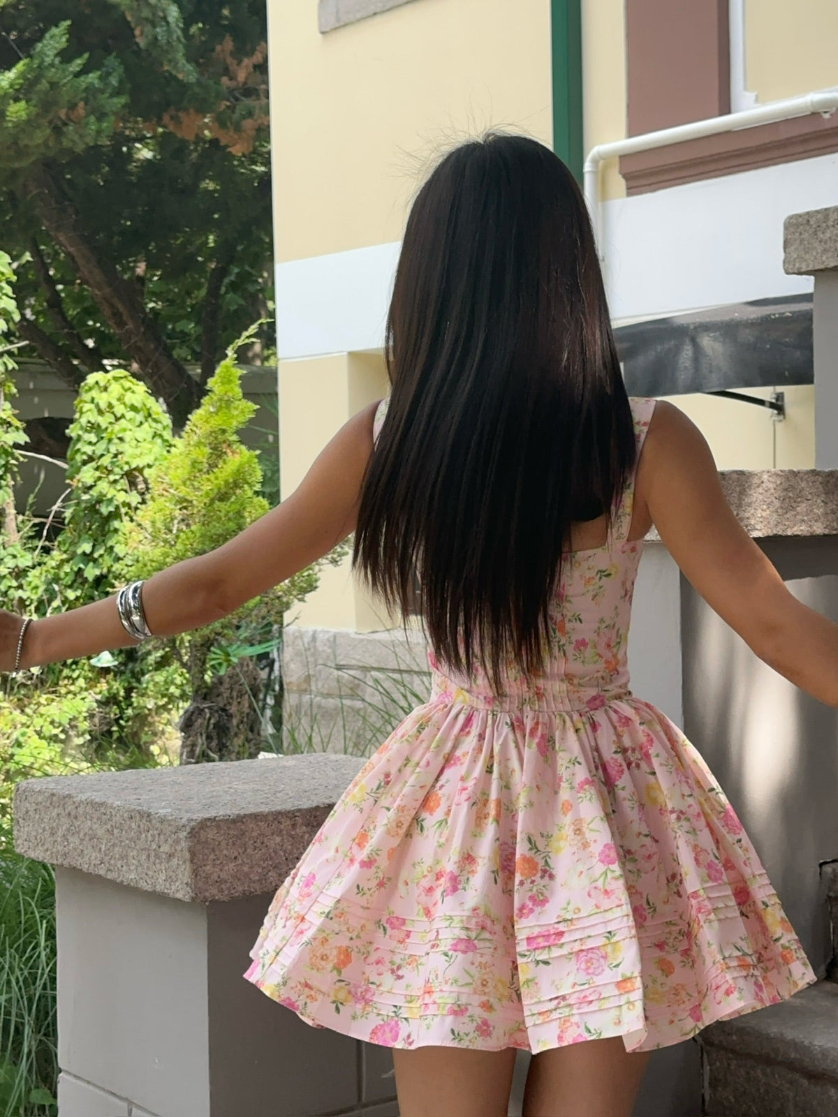 Pink Sundress Flower Details