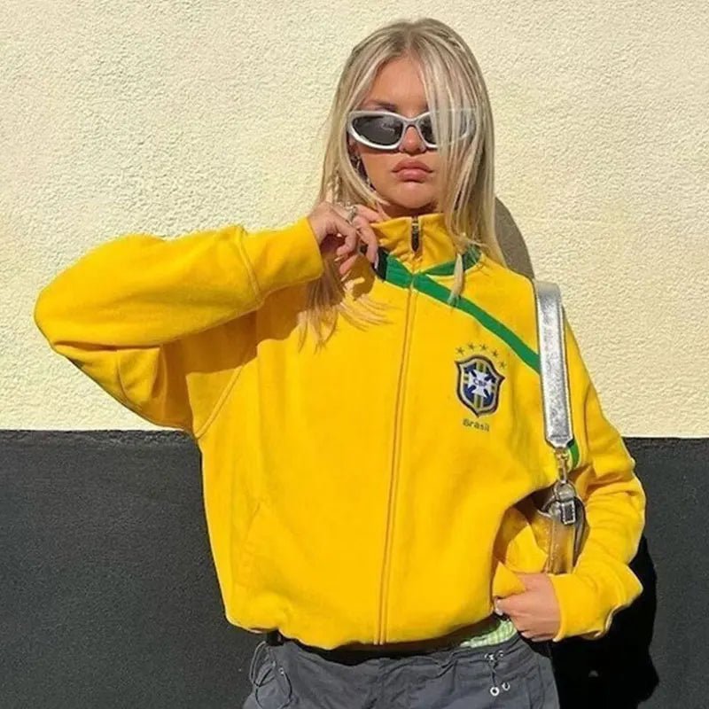 Vintage Brazil Jacket Yellow