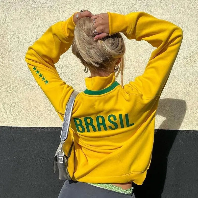 Vintage Brazil Jacket Yellow