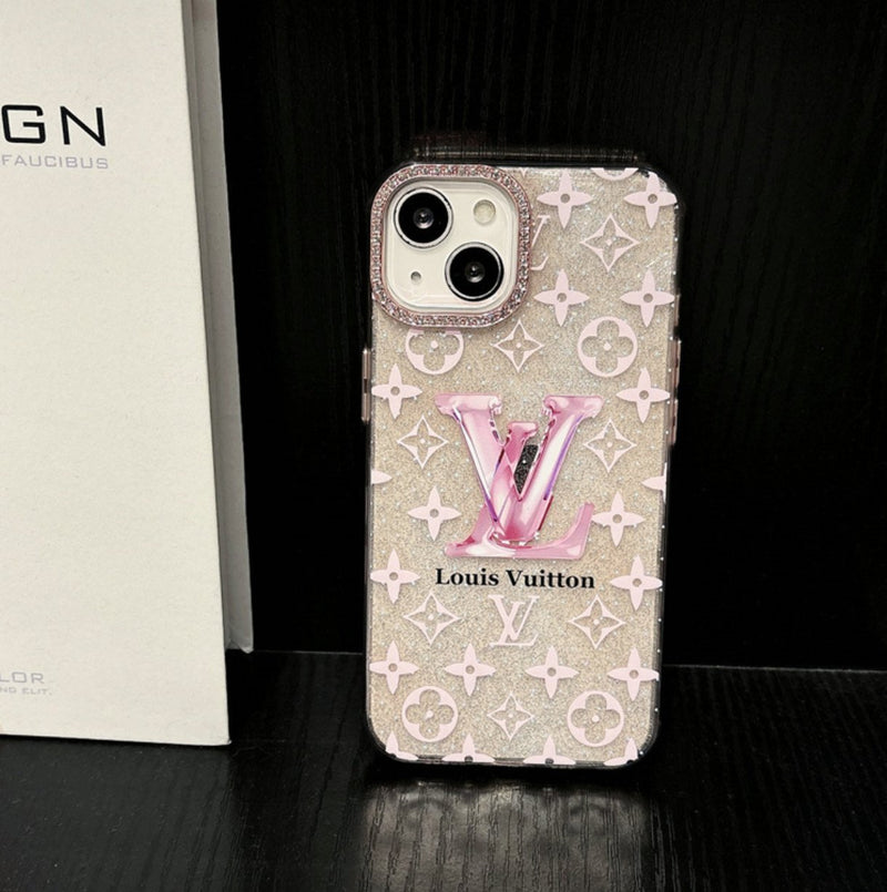 Louis Luxury iPhone Case Glitter