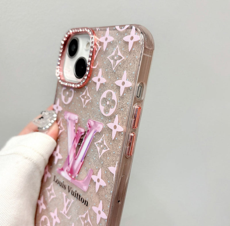 Louis Luxury iPhone Case Glitter