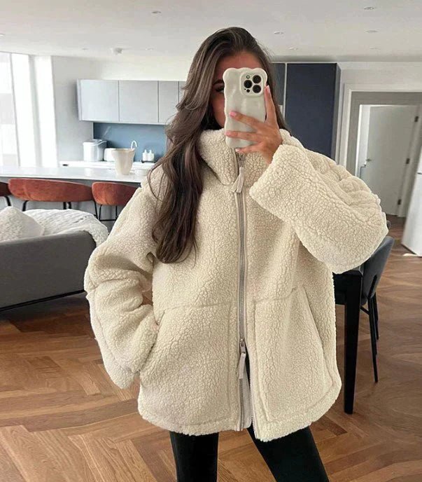 Oversized Cozy Teddy Coat